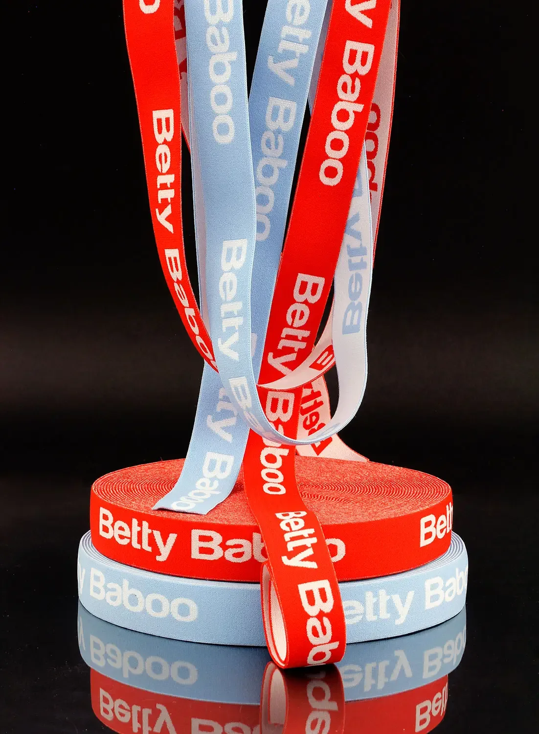 Colorful jacquard elastic tape with woven subtitles